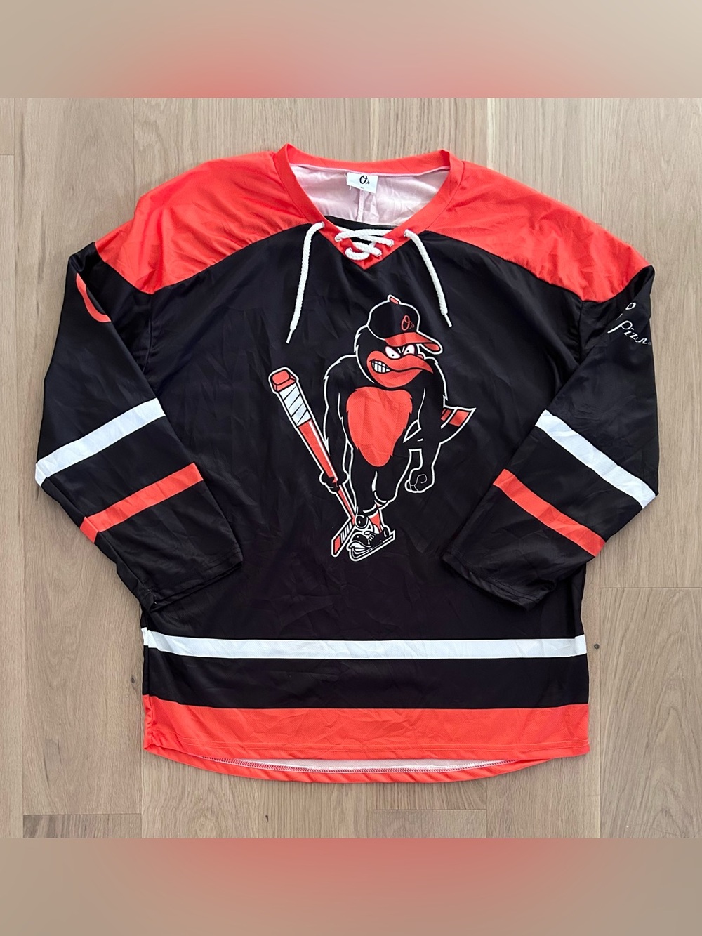 Baltimore Orioles Angry Bird MLB Baseball Promo Hockey Jersey